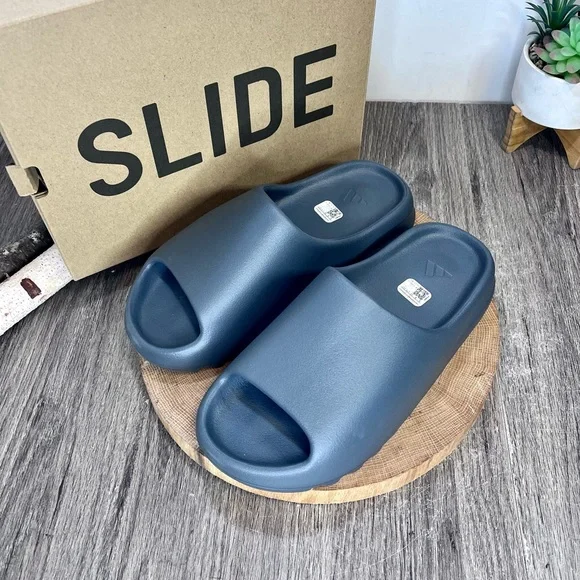 adidas gazelle silver green womens Shop Brown Mens adidas adidas Yeezy Slide Sandals – Shoebacca main image 1